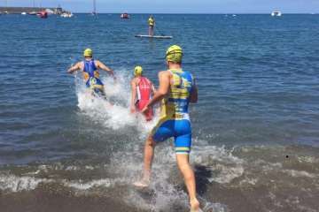 Doblete de triunfos del joven atleta teldense Pablo Rodríguez (Foto TA)